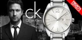 Relógio Estilo Calvin Klein Exchange Cromado Branco. Para ho