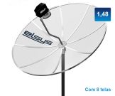 CÓD. 4943 ELSYS ANTENA PARABOLICA BLACK LIGHT 1,48M