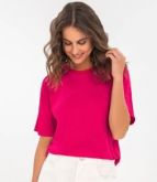 REF.: 615665  Blusa Feminina Gola Retilínea Rovitex