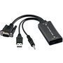 Cabo Conversor VGA para HDMI com áudio - WI280