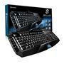Teclado Sharkoon Gamer Multimídia Skiller Preto e Azul