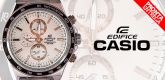 Relógio Estilo Casio Edifice Fundo Branco. Para homens de at