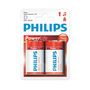 Pilha Alcalina Philips D, Pack com 2 - LR20P2B/97