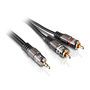 Elgin Cabo de Áudio Estéreo P2 x RCA 1.5m 46RCAUDIORCA