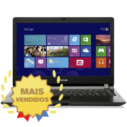 Notebook CCE Ultra Thin U25 - Intel Celeron 847 - HD 500GB - RAM 2GB - LED 14" - Windows 8