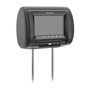 Encosto de cabeça Automotivo Multilaser c/ Leitor Tela TFT LCD 7´´em couro AU303 Cinza