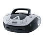 Philco Rádio Portátil Estéreo com CD MP3 USB e Entrada Auxiliar 4W RMS PB126 Bivolt Preto/Prata