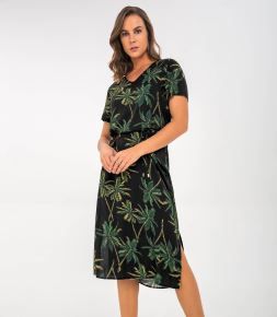 REF.: 619224 Vestido Midi Feminino Estampado Rovitex