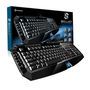 Teclado Sharkoon Gamer Multimídia Skiller Preto e Azul