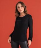 REF.: 615289  Blusa Feminina Manga Longa De Tricô Rovitex