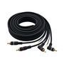 Cabo 2RCA Macho 90° x 2RCA Macho 5m - SU01525B Preto 49822